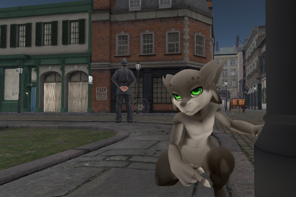 Image: A Kobold creature in victorian streets.